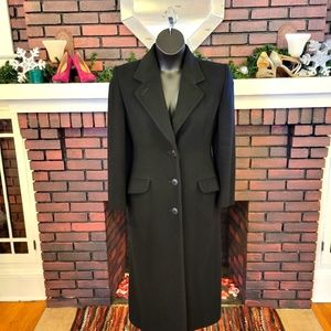 Saks Fifth Avenue Black Wool Coat